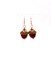 Forest Gifts Red and Brown Acorn Earrings, Fall Accessories, Nature Inspired product 1